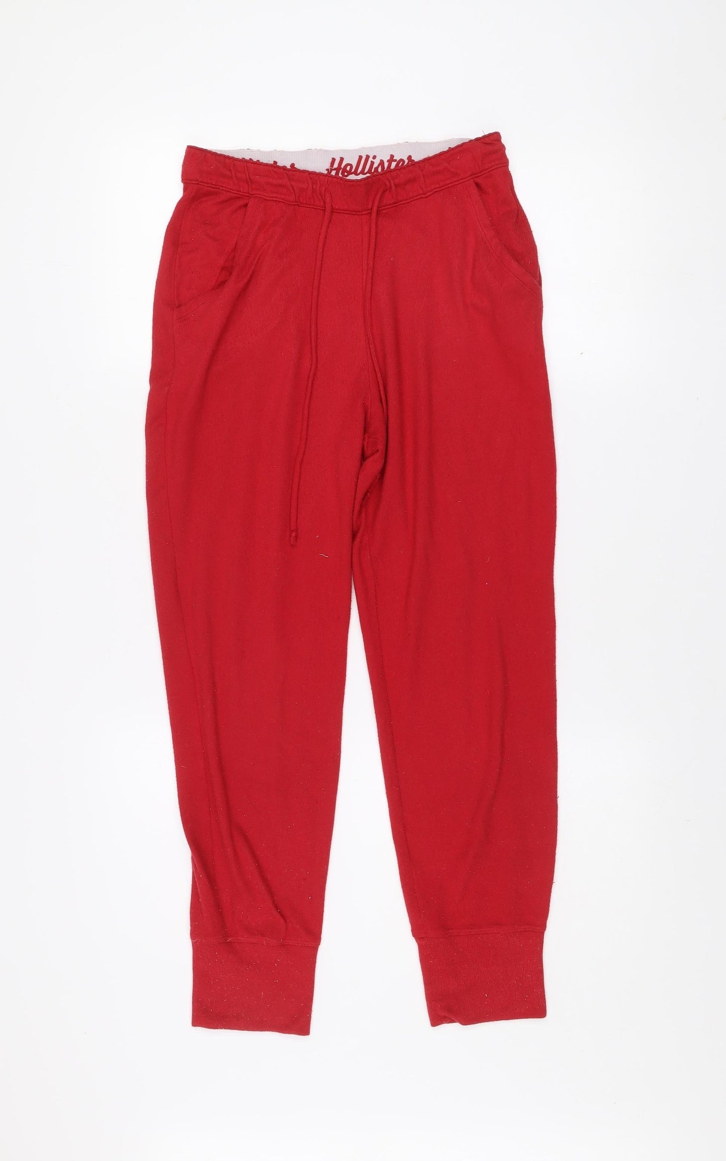 Womens UK Size XS Hollister Regular Fit Jogger Red Trousers