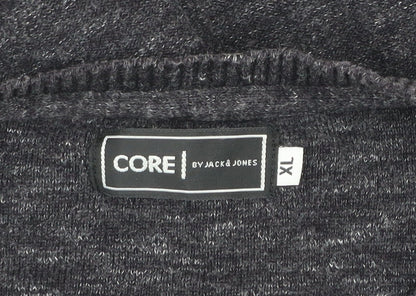 Jack & Jones Mens Grey Cotton Crew Neck XL Jumper