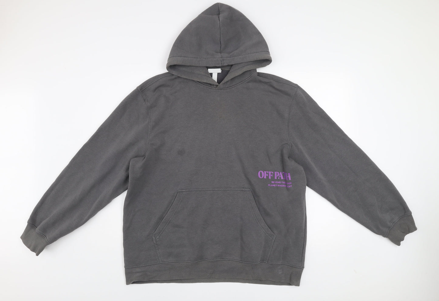 Mens UK Size XL H&M Grey Pullover Hoodie