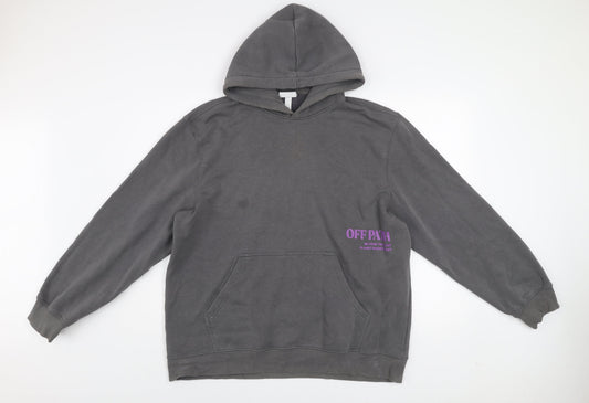 Mens UK Size XL H&M Grey Pullover Hoodie