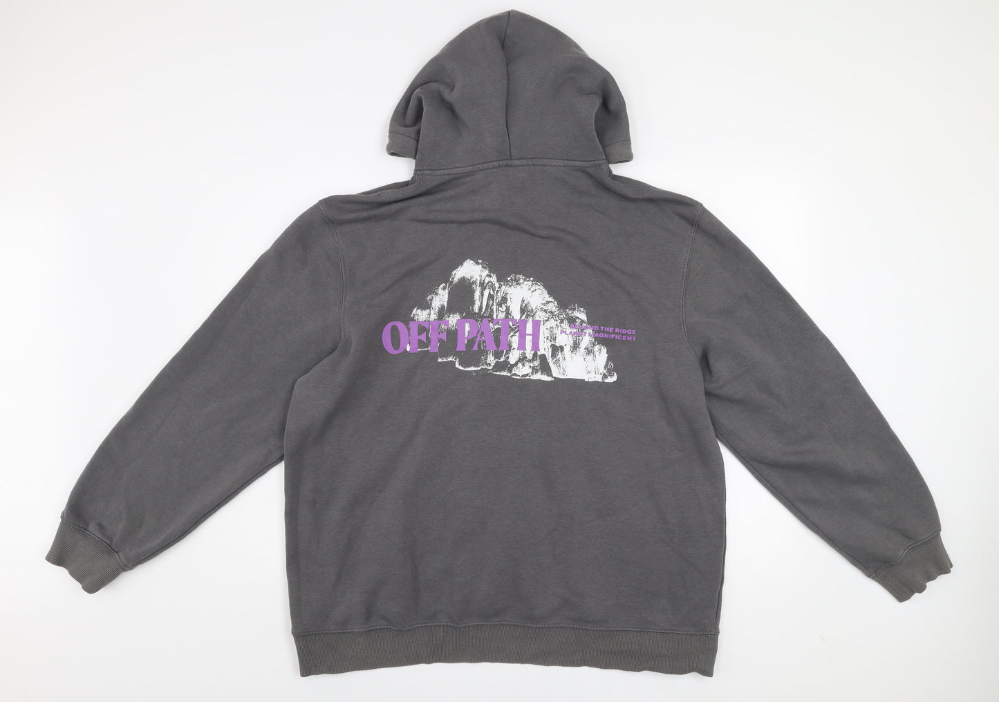 Mens UK Size XL H&M Grey Pullover Hoodie