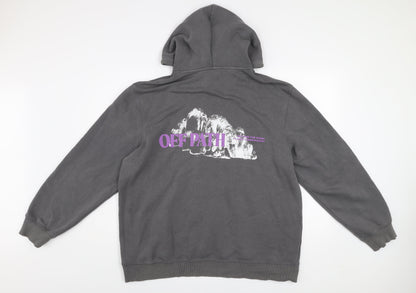 Mens UK Size XL H&M Grey Pullover Hoodie
