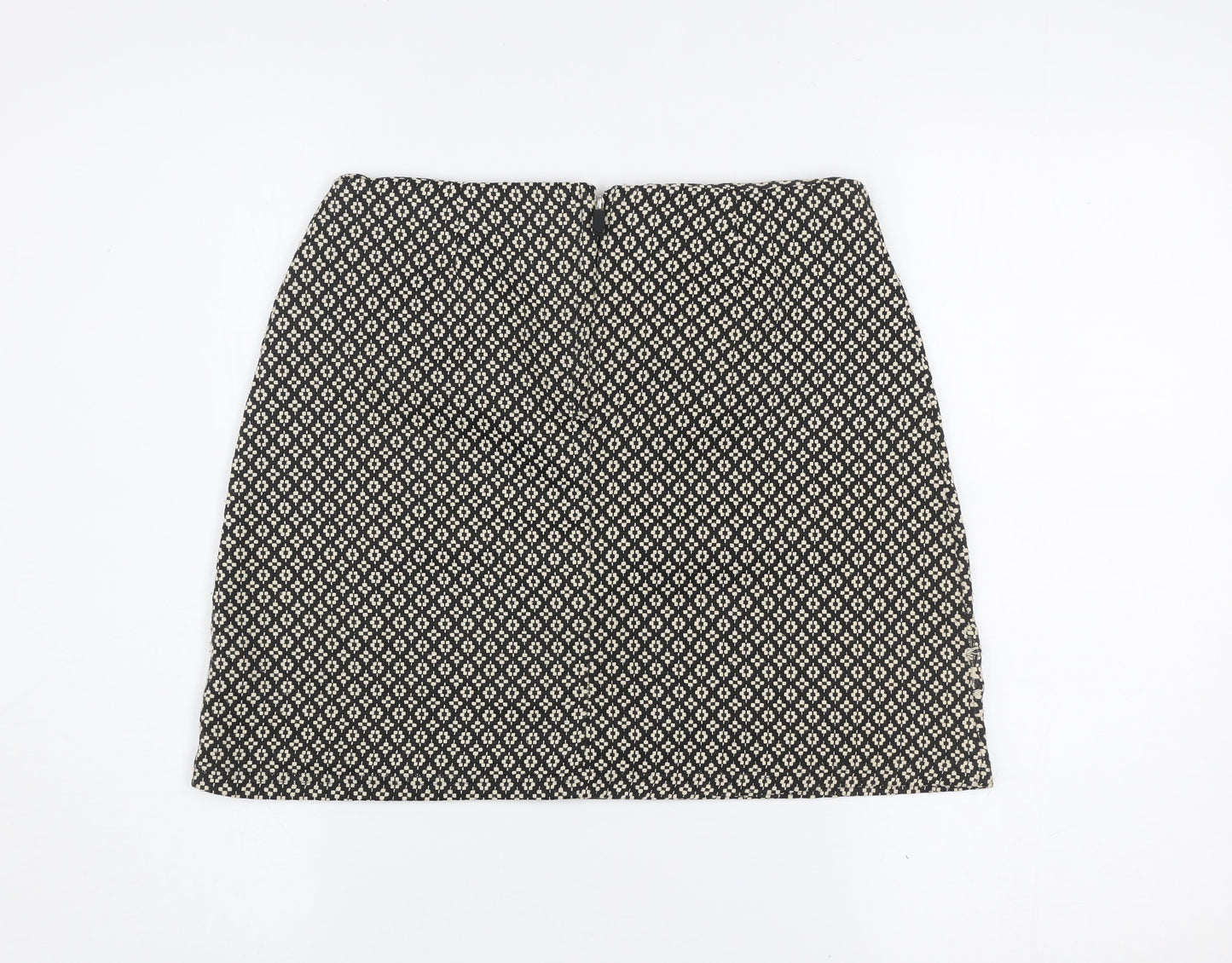 Avenue Women’s Black Geometric Tweed Pencil Skirt Size 8