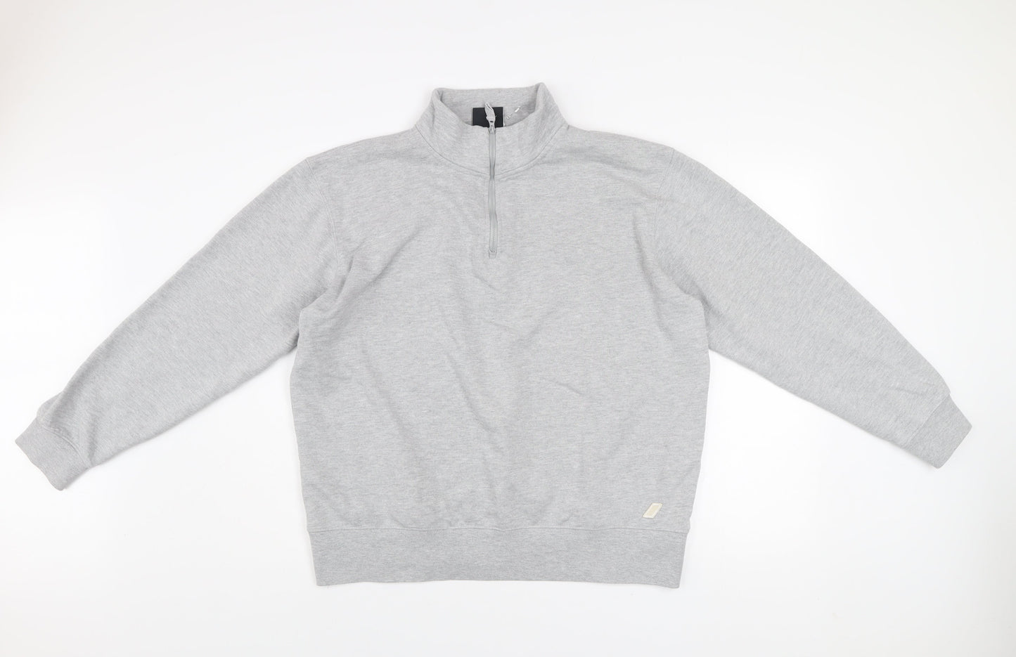 Zara Athleticz Men's Grey 1/4 Zip Sweatshirt XL Classic Fit