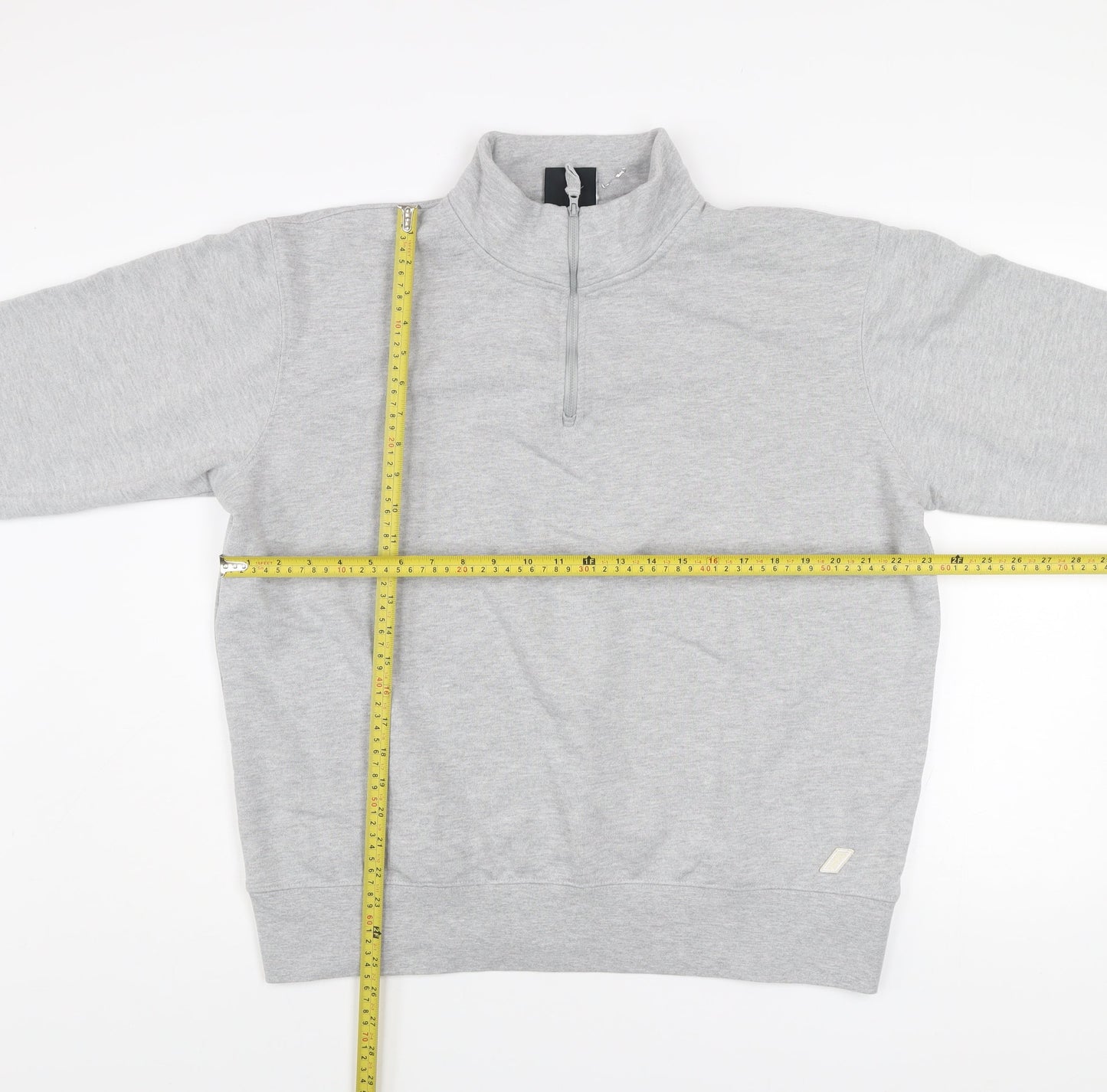 Zara Athleticz Men's Grey 1/4 Zip Sweatshirt XL Classic Fit