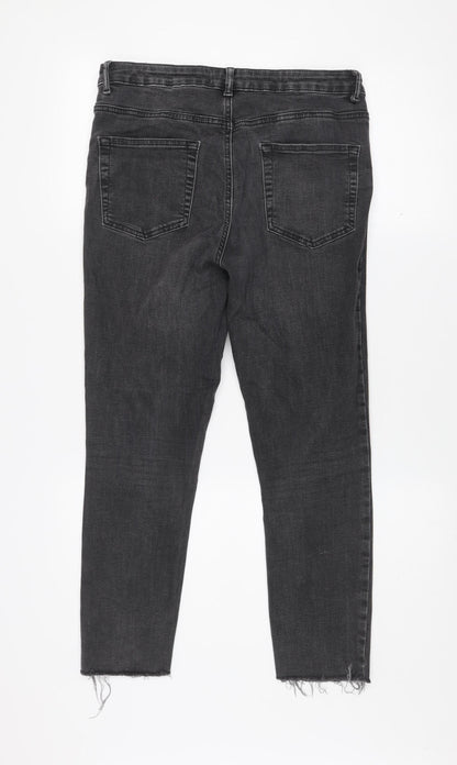 Primark Women’s Black Skinny Jeans Size 14 Stretch Denim Mid Rise