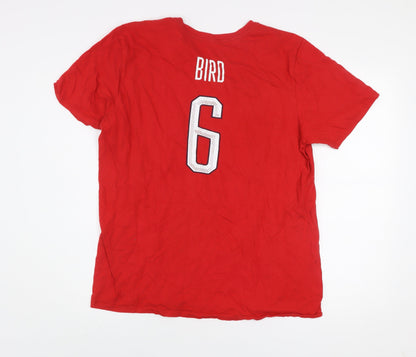 Nike Men's Red USA #6 Athletic Sports T-Shirt Size L