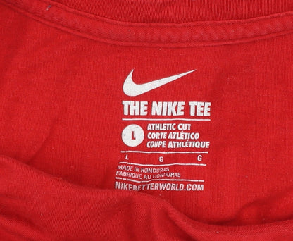 Nike Men's Red USA #6 Athletic Sports T-Shirt Size L
