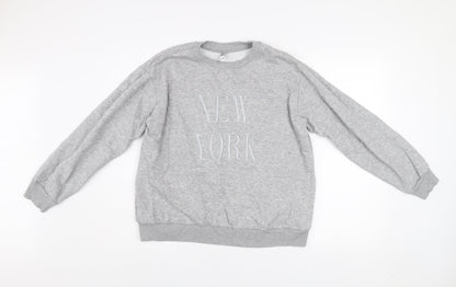 Womens UK Size XL JDY Grey Pullover Sweatshirt