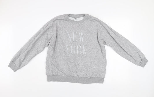 Womens UK Size XL JDY Grey Pullover Sweatshirt