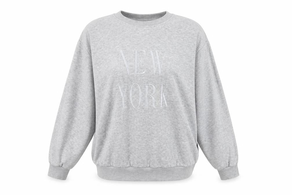 Womens UK Size XL JDY Grey Pullover Sweatshirt
