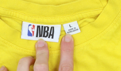 NBA Los Angeles Lakers Yellow Men's L Cotton Graphic T-Shirt