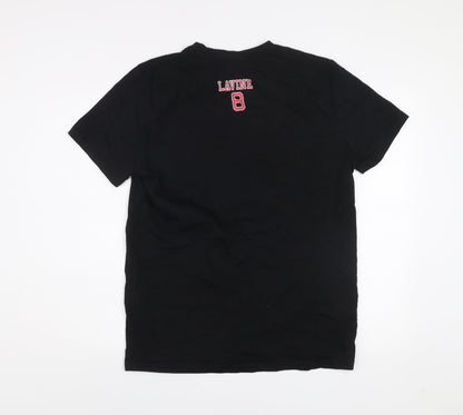 NBA Chicago Bulls Men's Black Cotton T-Shirt Size L
