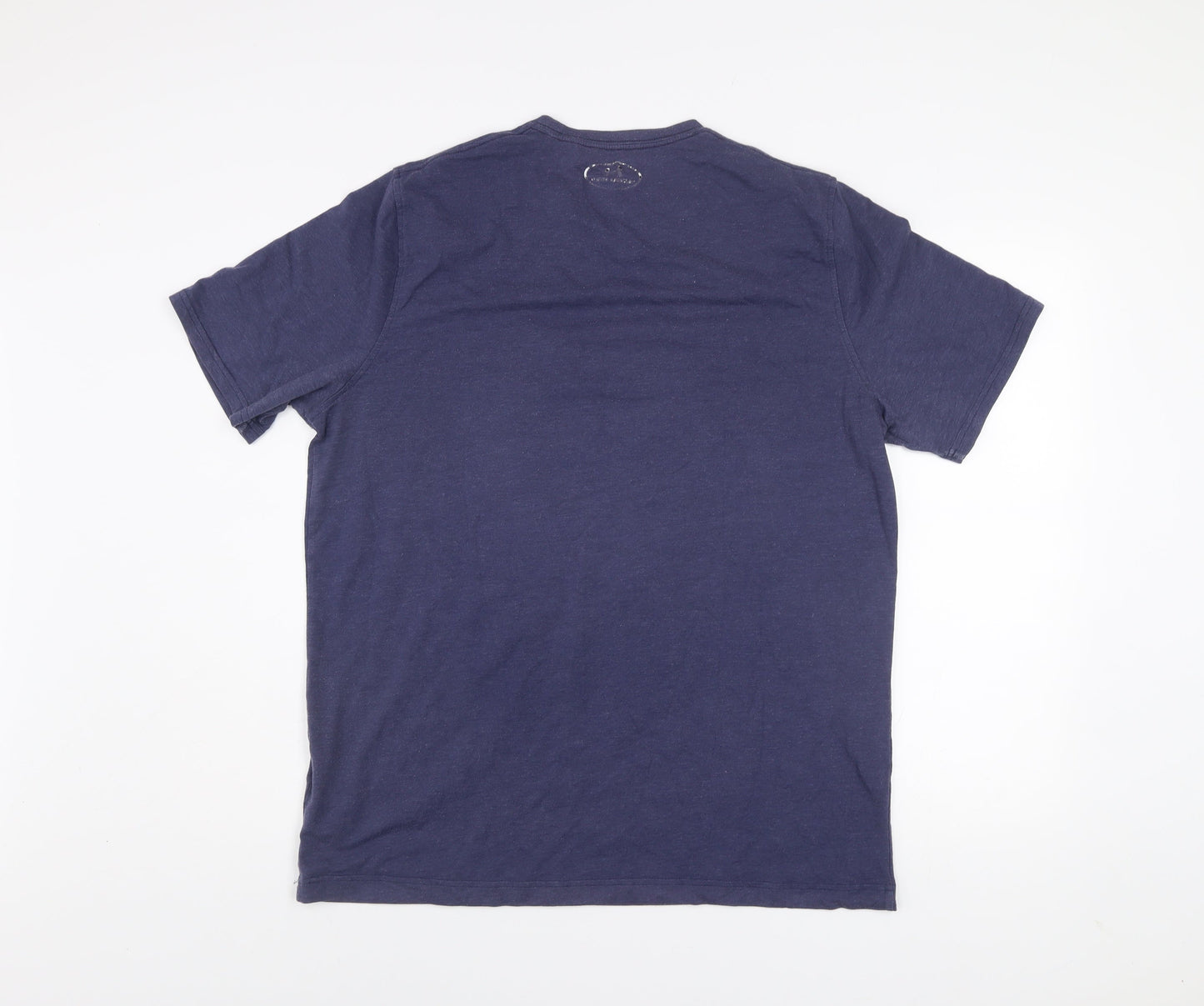 Under Armour Men’s Blue HeatGear Logo T-Shirt Size L Regular Fit