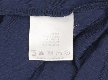 NFL Team Apparel Men's Blue Seahawks Jersey T-Shirt Size L