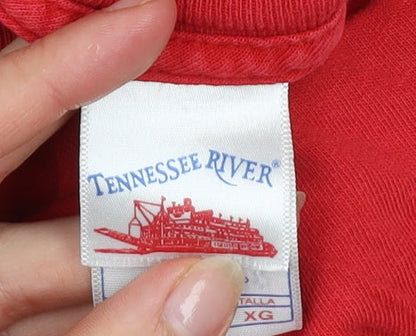 Mens UK Size XL Tennessee River Red  T-Shirt