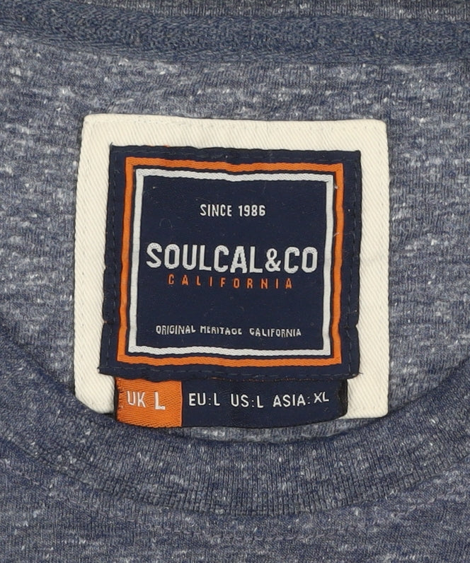 Mens UK Size L SoulCal & Co Blue  T-Shirt