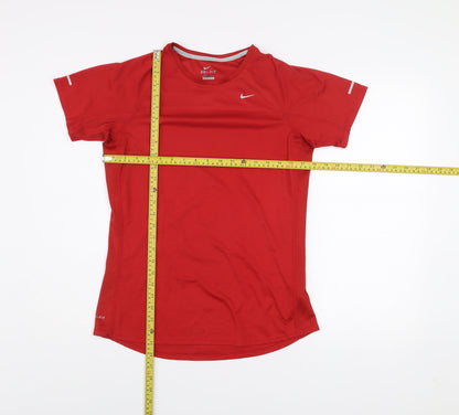 Nike Men's Red Dri-Fit Running T-Shirt Size L Athletic Fit