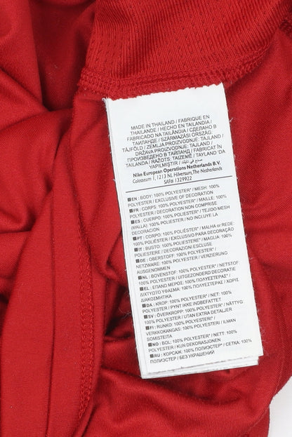 Nike Men's Red Dri-Fit Running T-Shirt Size L Athletic Fit