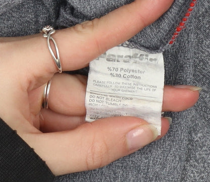 Paraffin Men's Grey Short Sleeve Crew Neck T-Shirt Size M