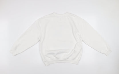 Dunnes Women White XS Pullover Sweatshirt New York City Graphic Print