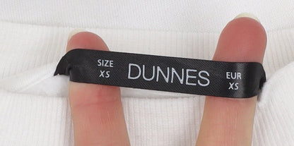 Dunnes Women White XS Pullover Sweatshirt New York City Graphic Print