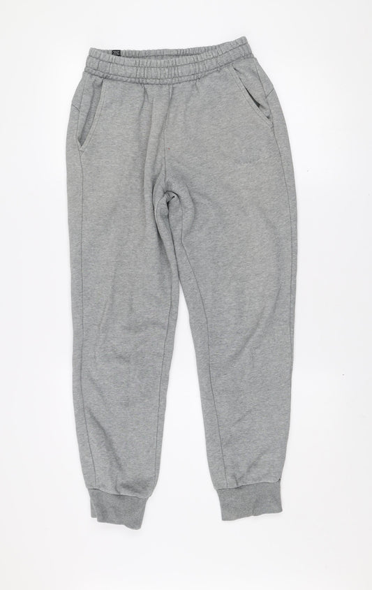 Mens UK Size S PUMA Regular Fit Jogger Grey Trousers