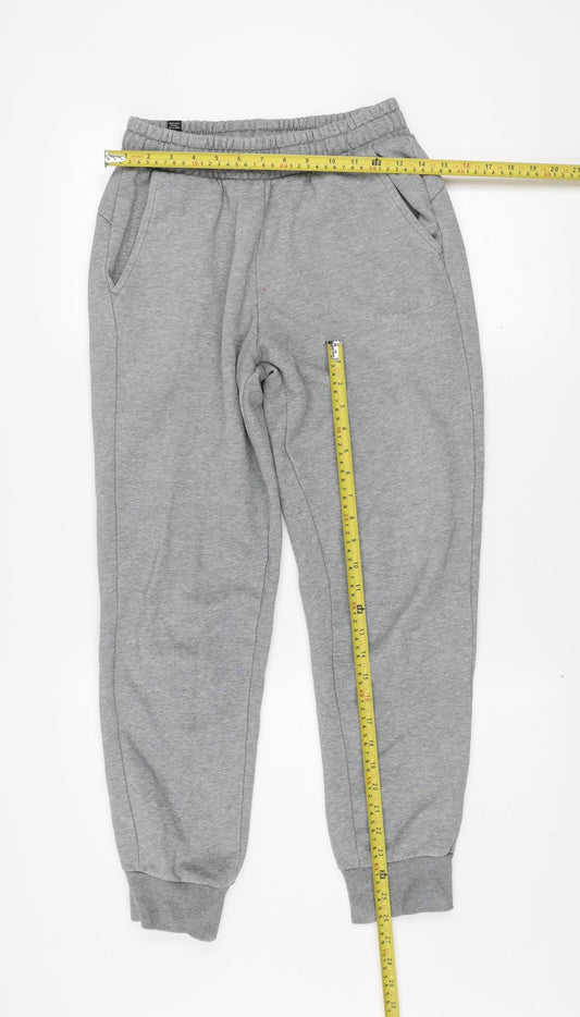 Mens UK Size S PUMA Regular Fit Jogger Grey Trousers
