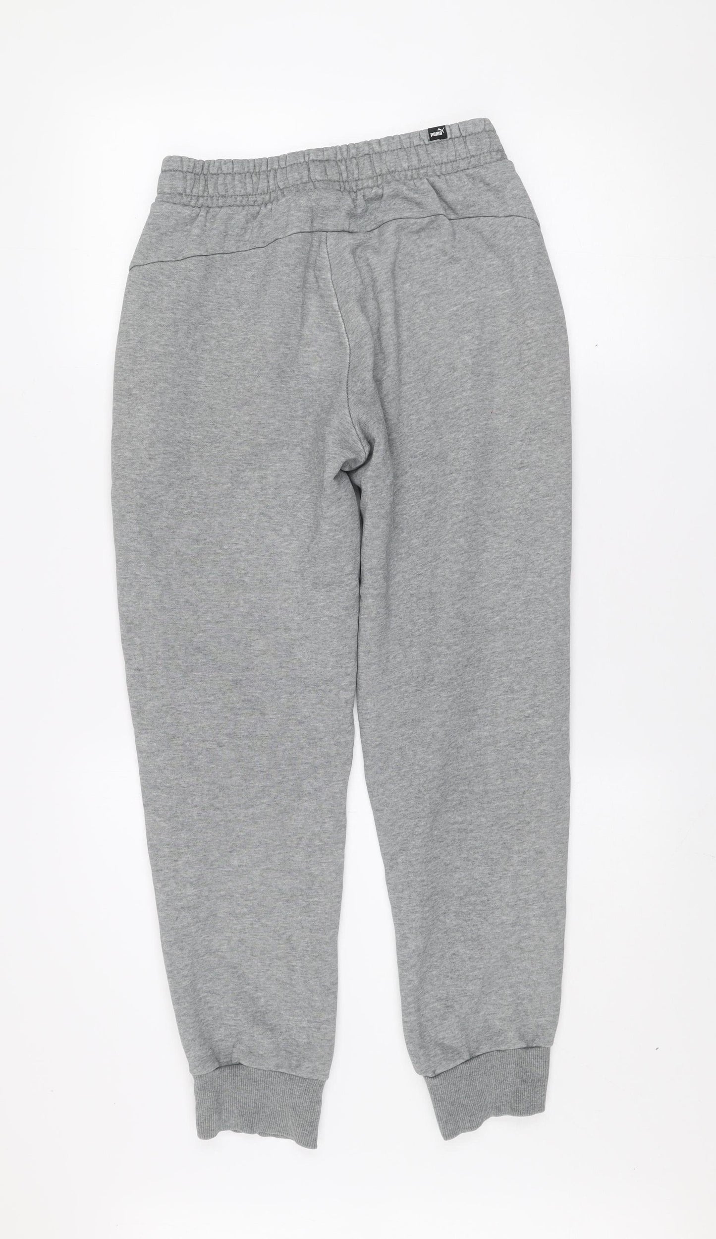 Mens UK Size S PUMA Regular Fit Jogger Grey Trousers