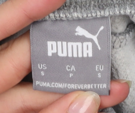Mens UK Size S PUMA Regular Fit Jogger Grey Trousers