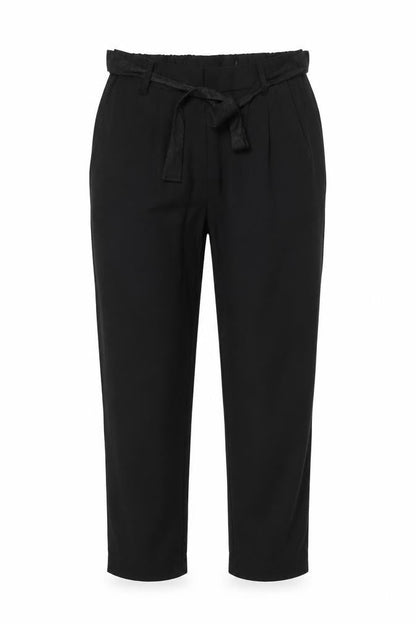 Womens UK Size S Only Regular Fit Paperbag Black Trousers