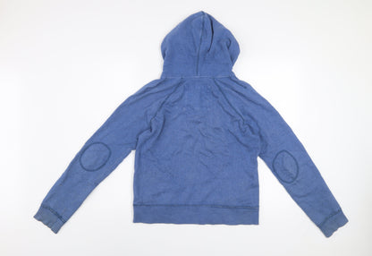 Abercrombie & Fitch Women Blue L Pullover Hoodie 89% Cotton