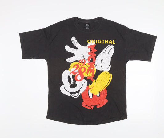 Mens UK Size XS Disney Black  T-Shirt