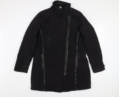 Womens UK Size 42 MS Mode Black Overcoat