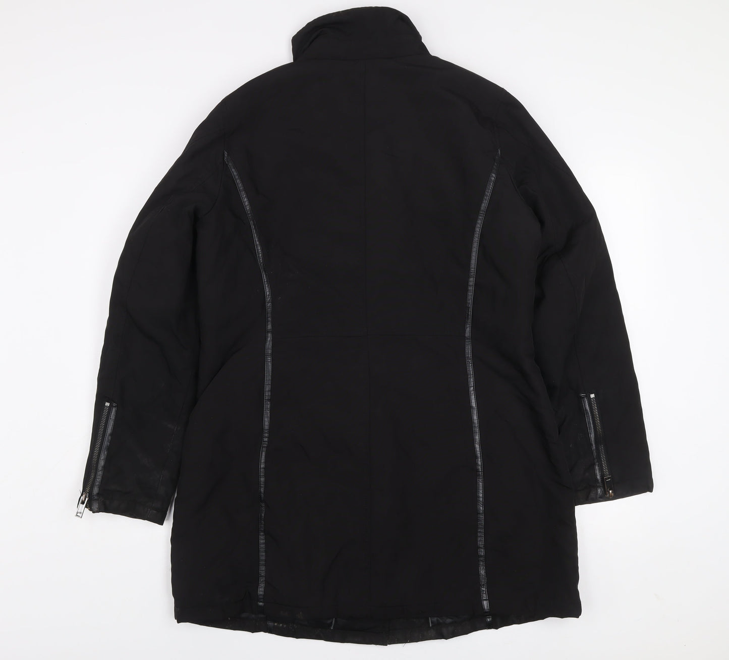 Womens UK Size 42 MS Mode Black Overcoat