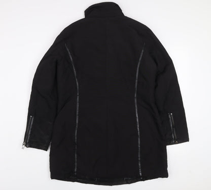 Womens UK Size 42 MS Mode Black Overcoat