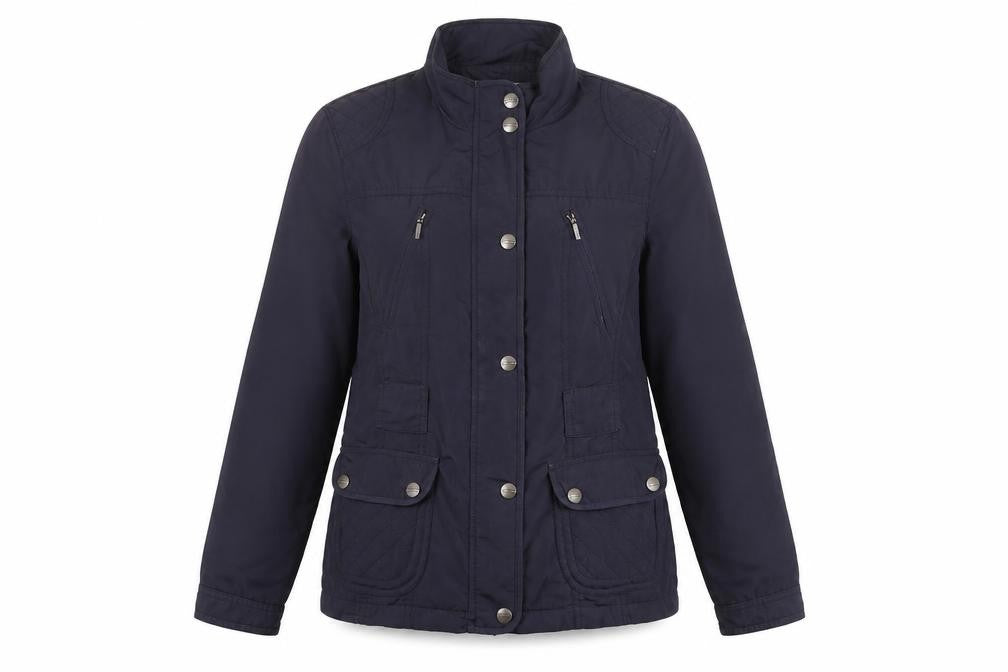 Womens UK Size 10 Maine New England Blue Military Jacket