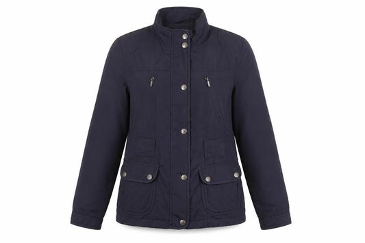 Womens UK Size 10 Maine New England Blue Military Jacket