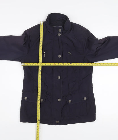 Maine New England Women's Blue Size 10 Quilted Military Jacket