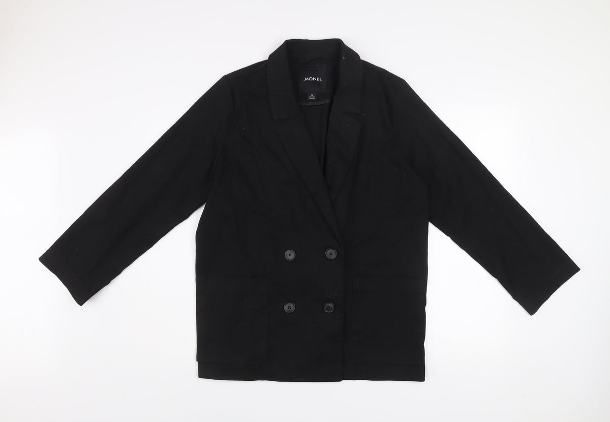 Unisex Adults UK Size M Monki Black Basic Jacket