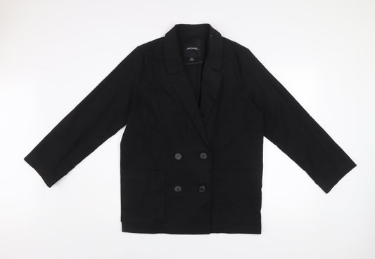 Unisex Adults UK Size M Monki Black Basic Jacket