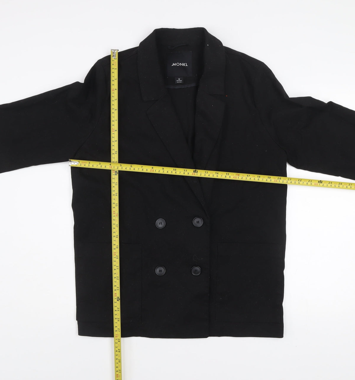 Unisex Adults UK Size M Monki Black Basic Jacket