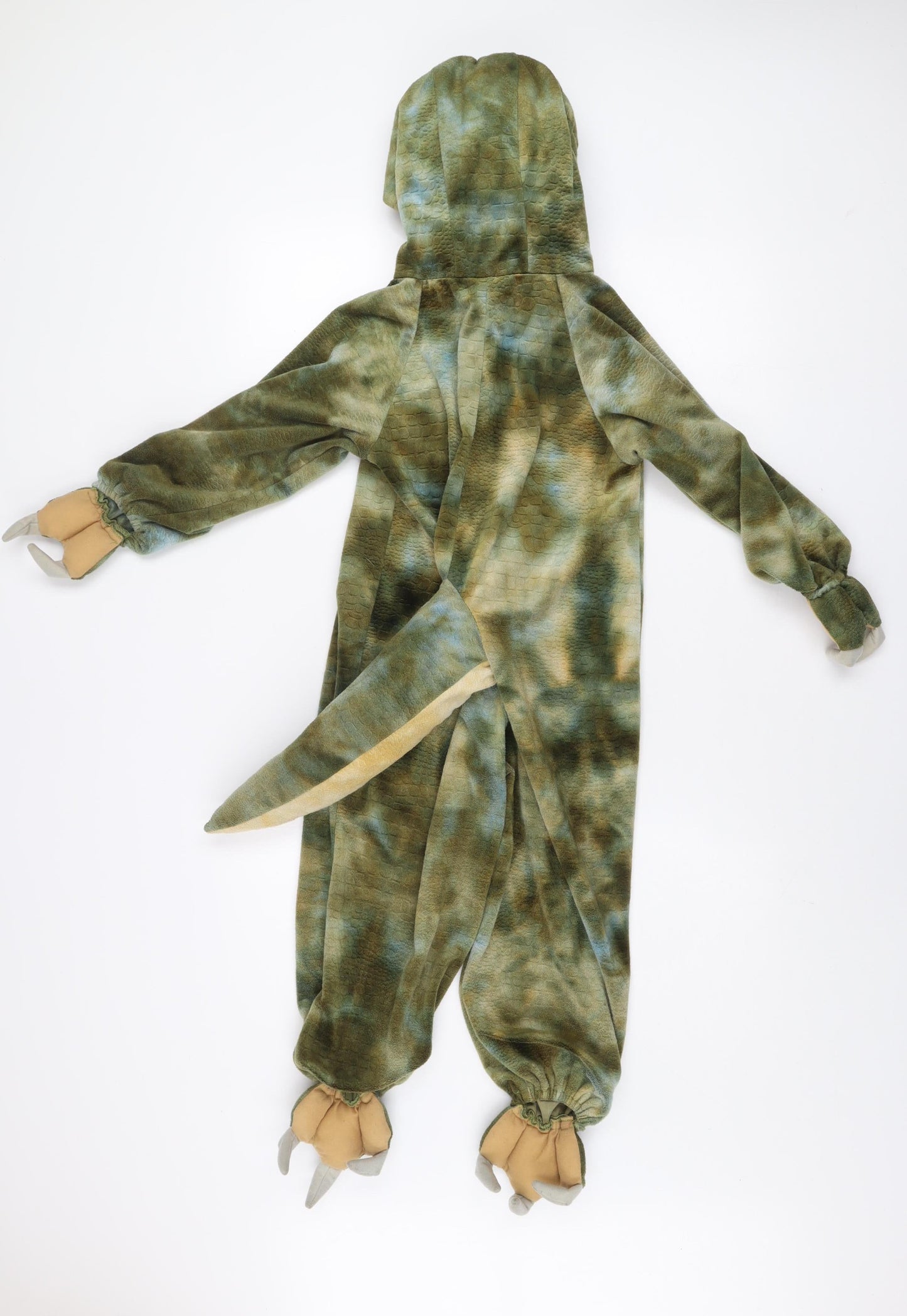 Natural History Museum Boys Green Dinosaur One Piece Hooded Nightwear 3-5 Years