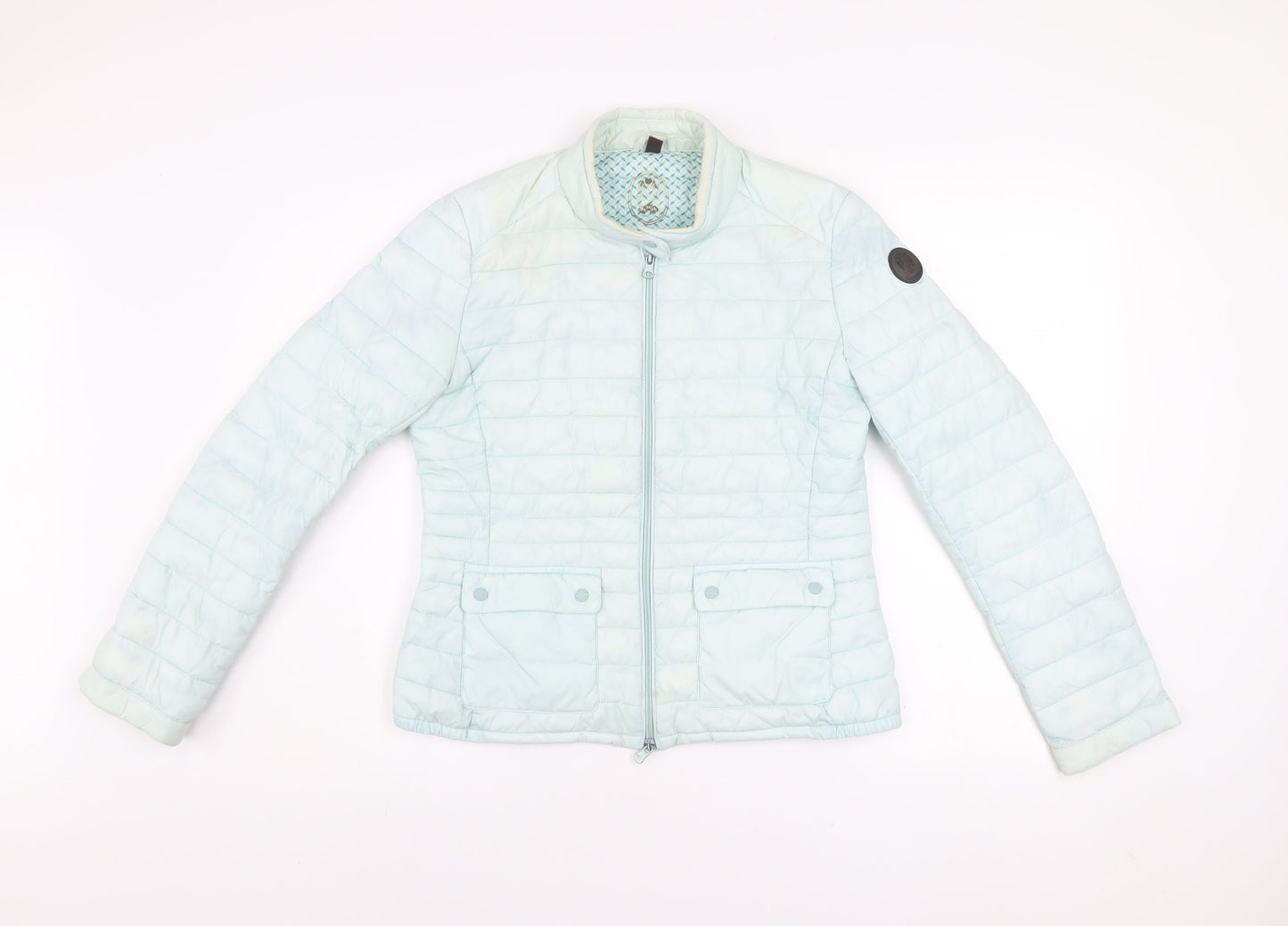 Womens UK Size 10 Ganesh Blue Puffer Jacket