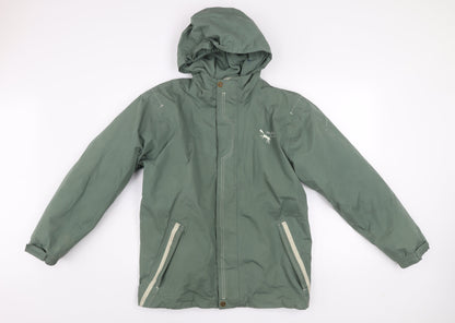 Boys UK Size 12 Years Outdoor Scene Green Parka Coat