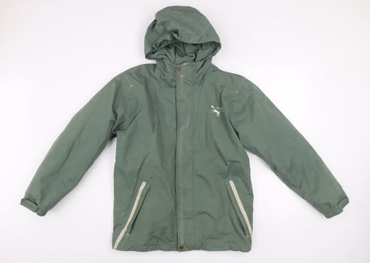 Boys UK Size 12 Years Outdoor Scene Green Parka Coat