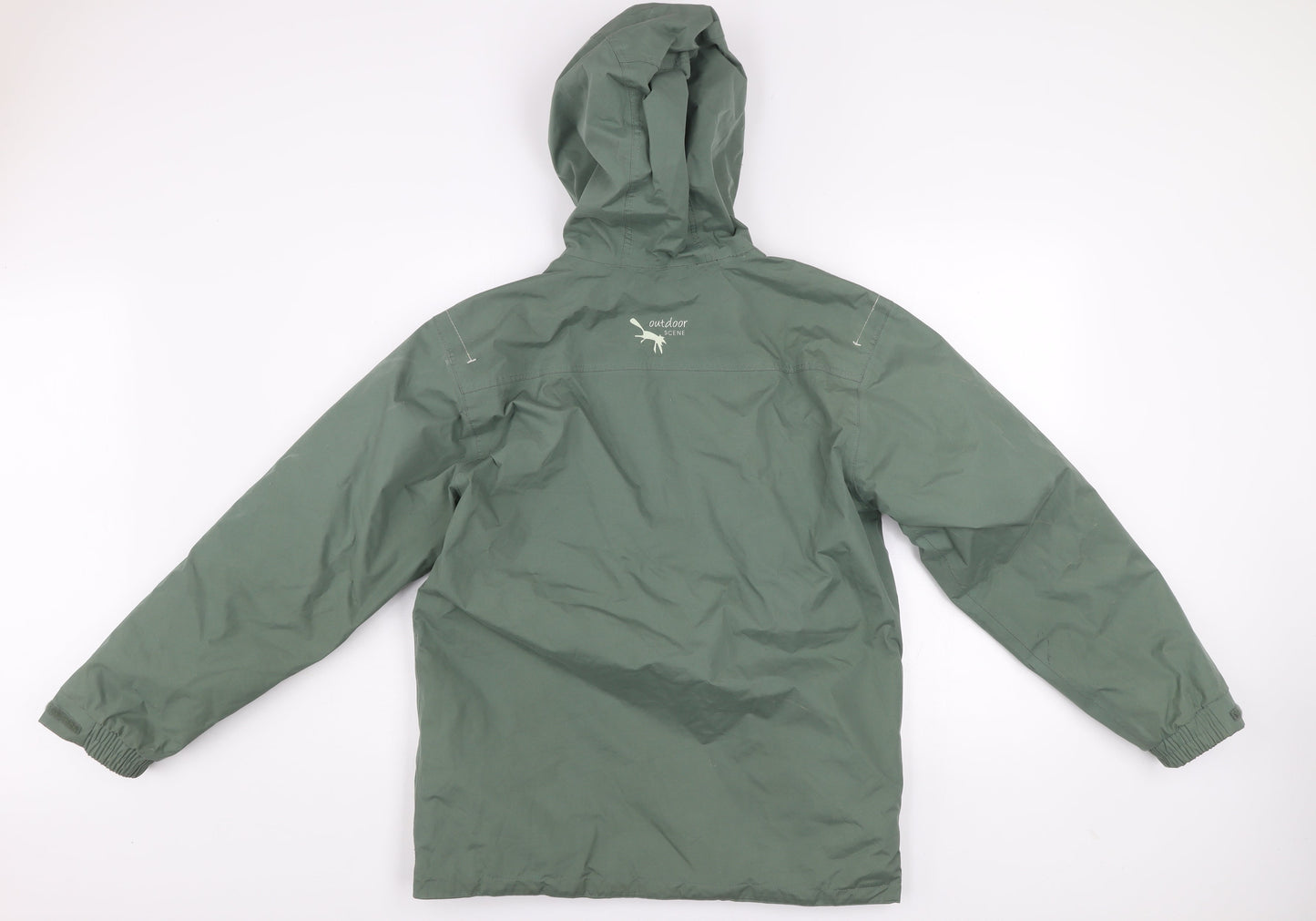 Boys UK Size 12 Years Outdoor Scene Green Parka Coat