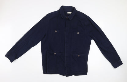 Another Influence Men's Blue Cotton Twill Work Jacket XL Casual