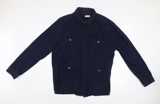 Another Influence Men's Blue Cotton Twill Work Jacket XL Casual