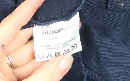 Another Influence Men's Blue Cotton Twill Work Jacket XL Casual